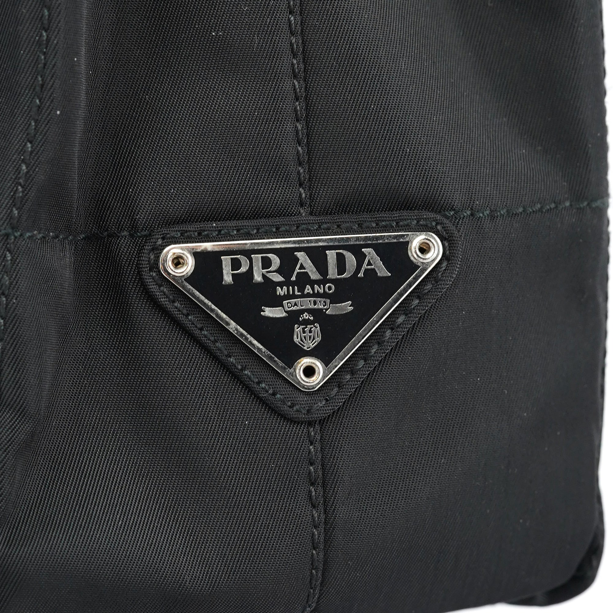1998 Black Tessuto Plastic Tote Bag