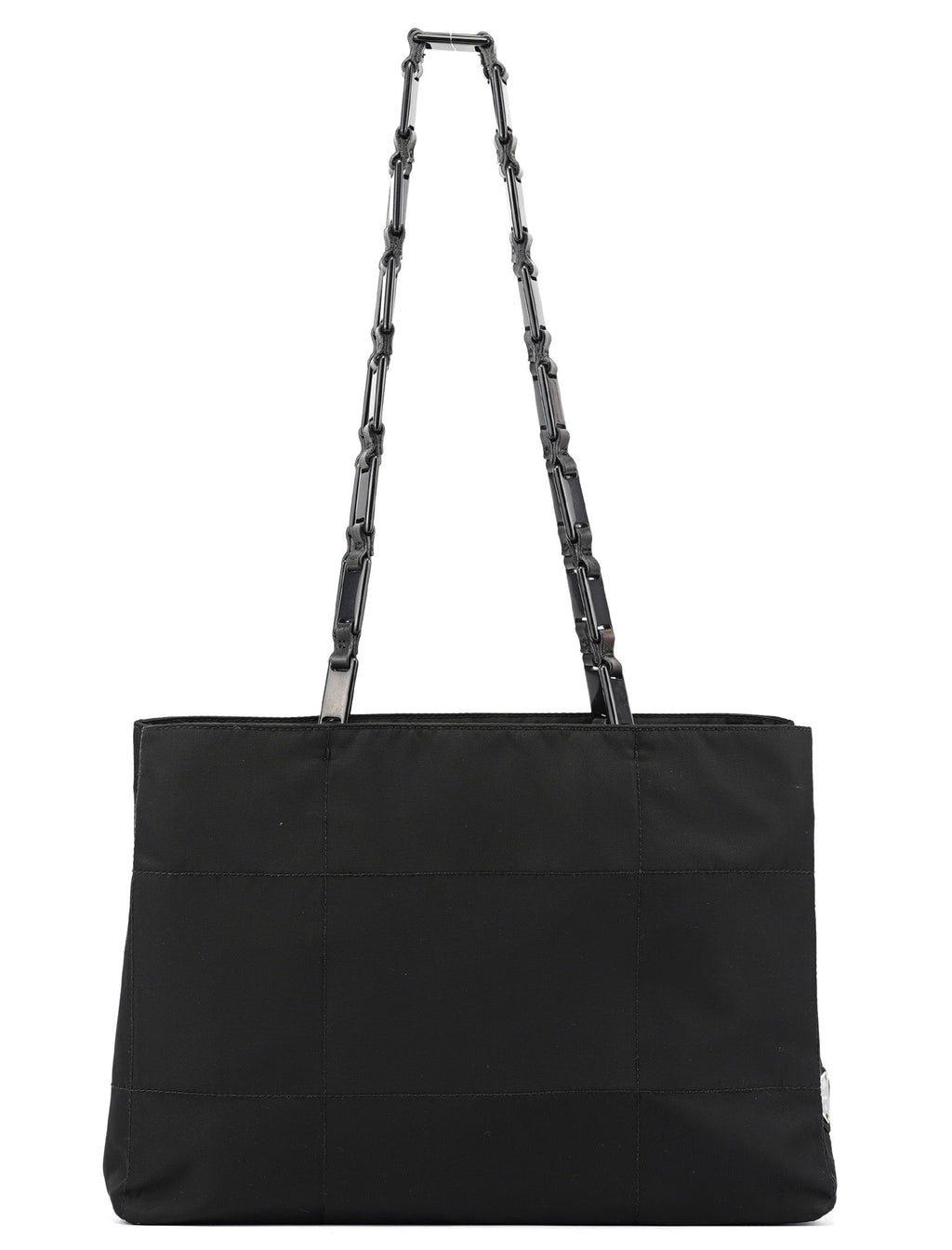 1998 Black Tessuto Plastic Tote Bag
