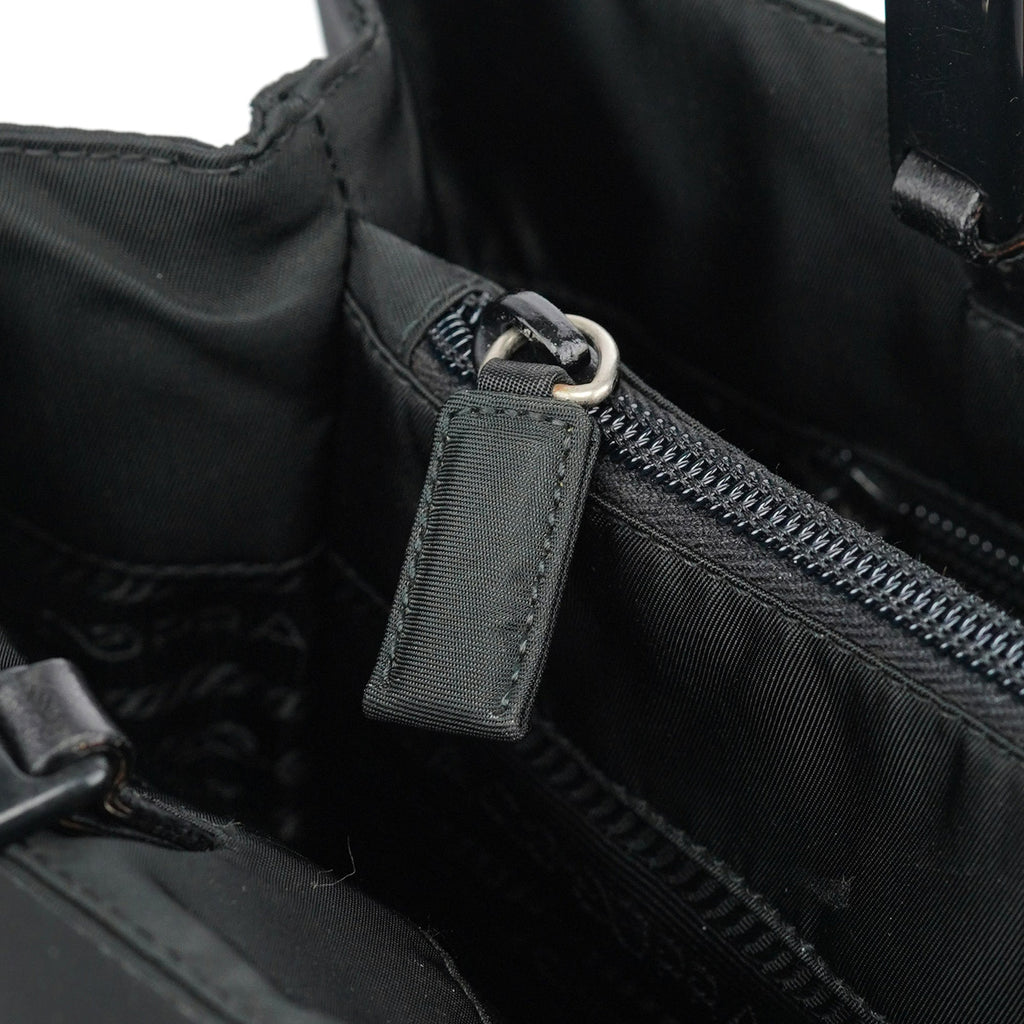 1998 Black Tessuto Plastic Tote Bag