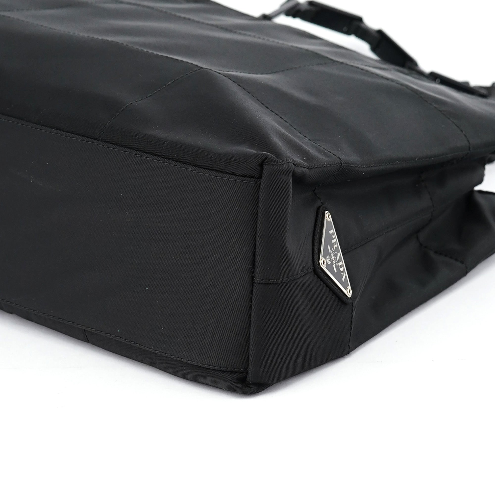 1998 Black Tessuto Plastic Tote Bag