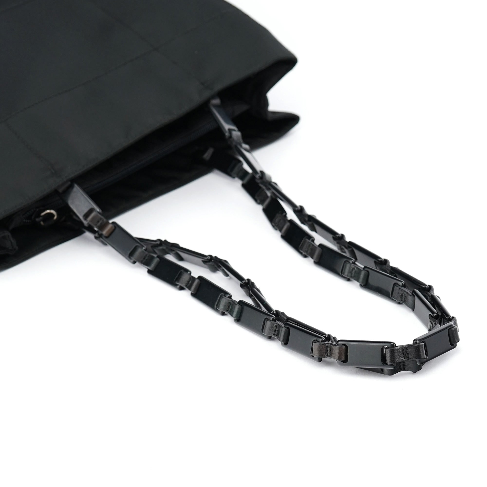 1998 Black Tessuto Plastic Tote Bag