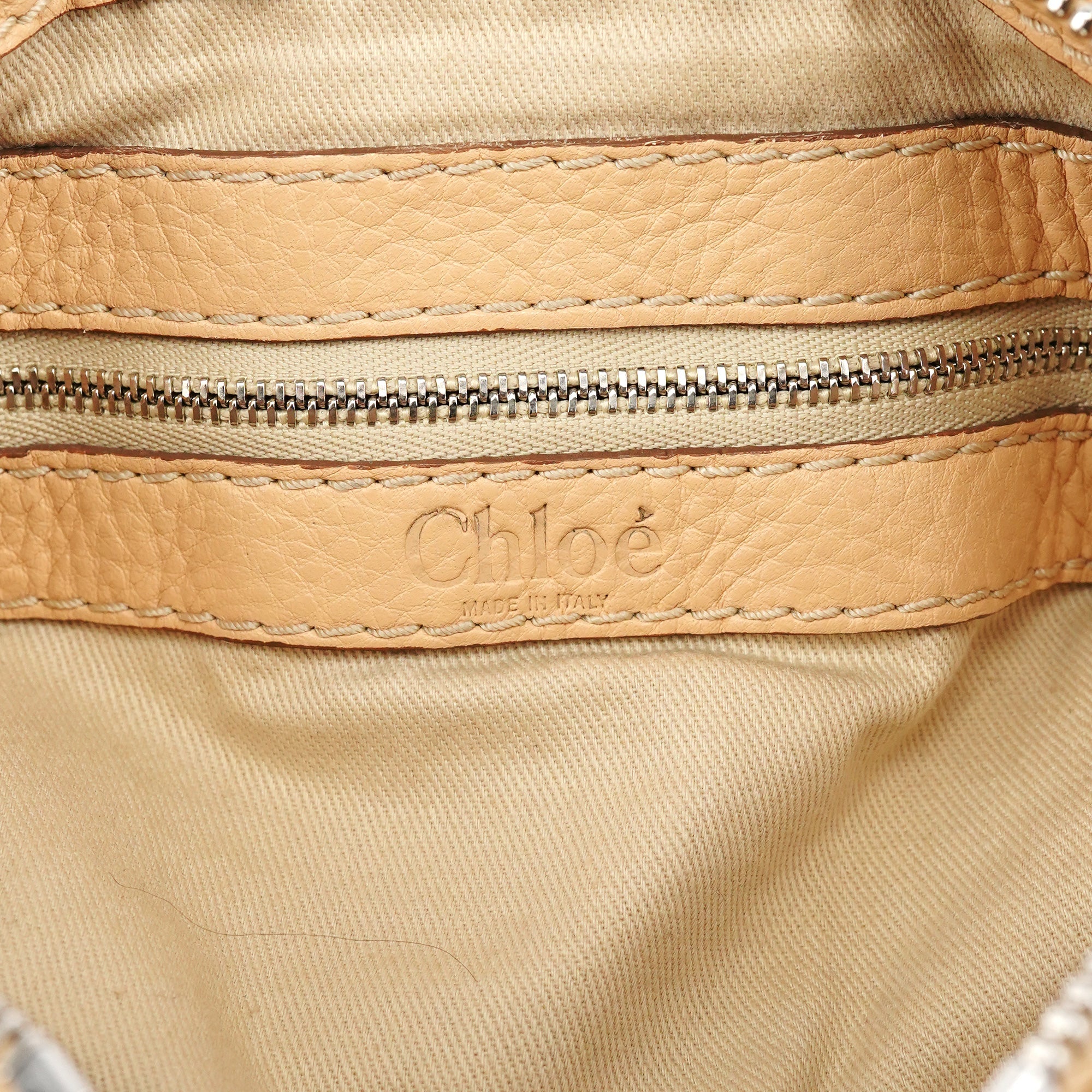 Beige Leather Small Paddington Shoulder Bag