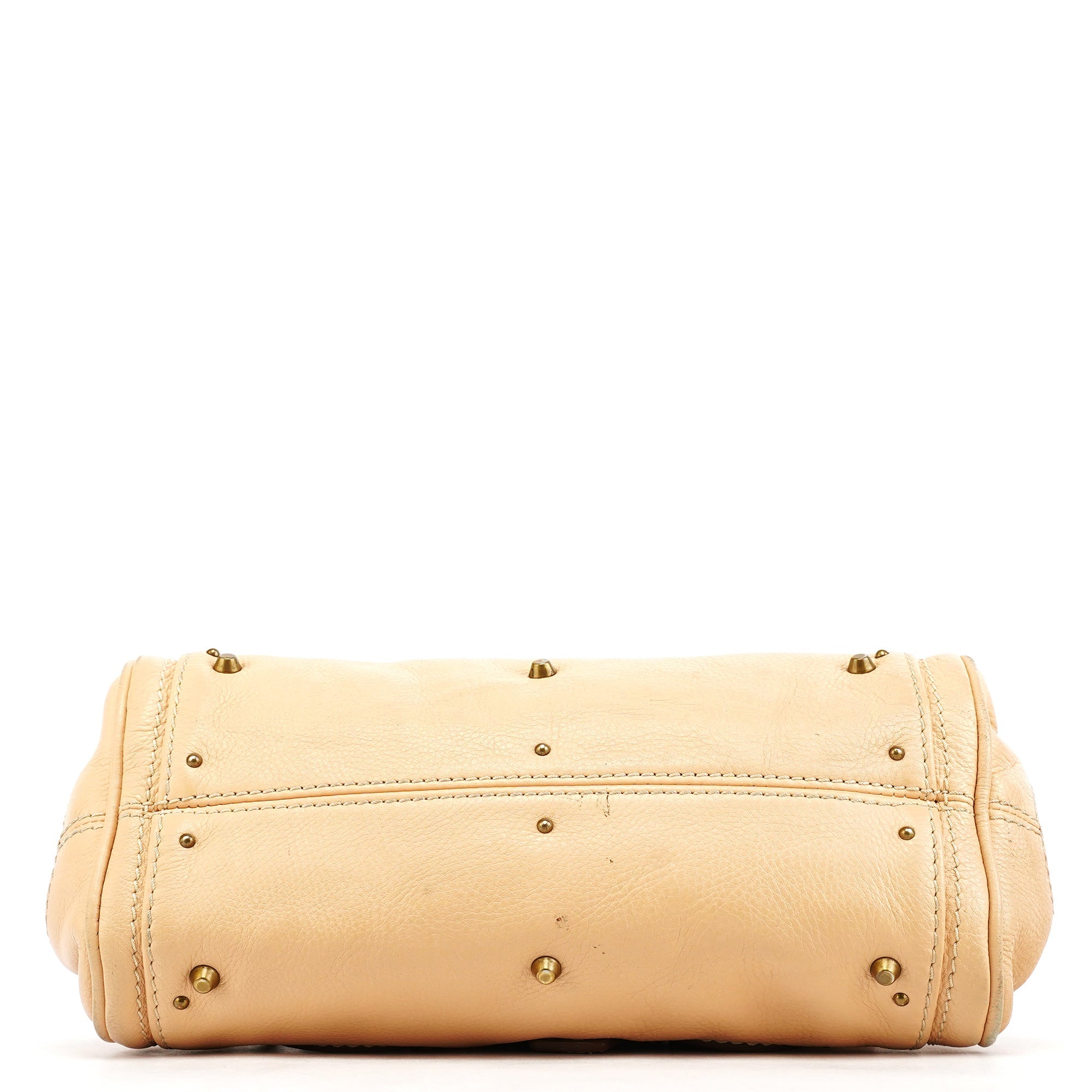 Beige Leather Small Paddington Shoulder Bag
