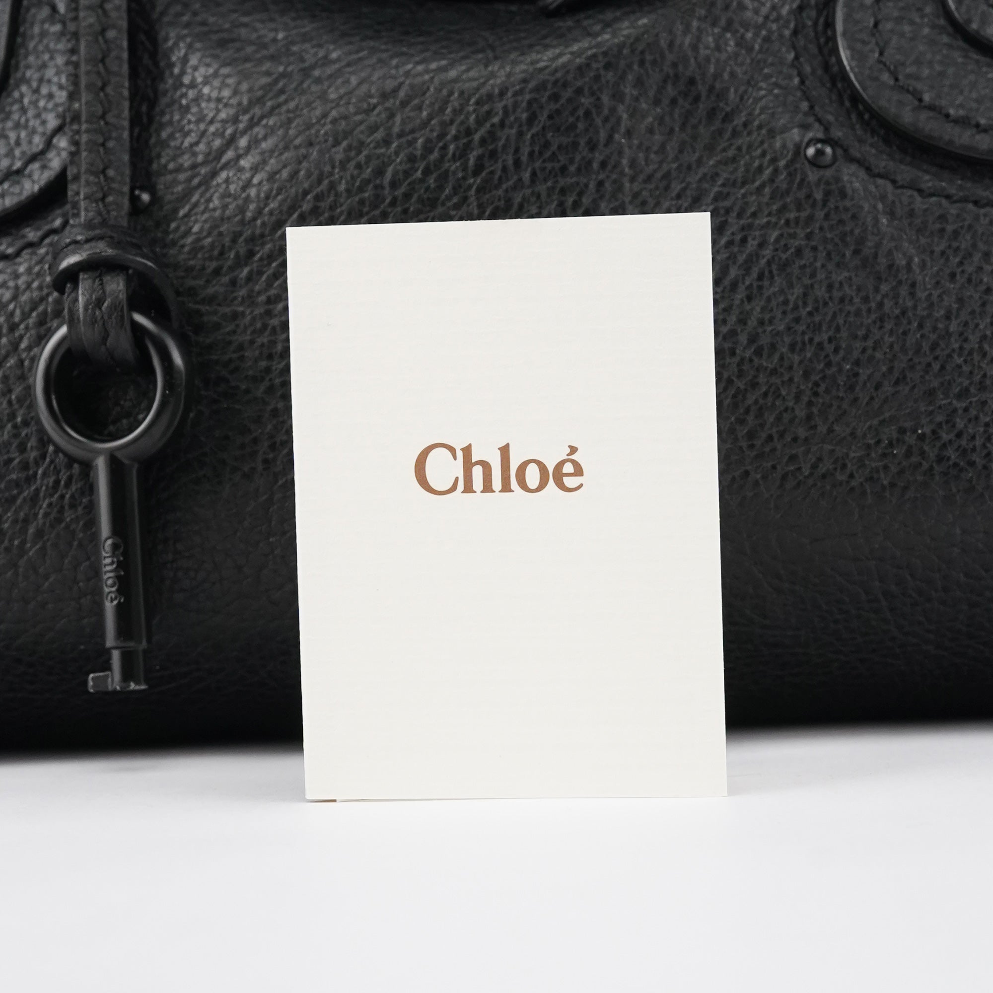All Black Leather Paddington Shoulder Bag