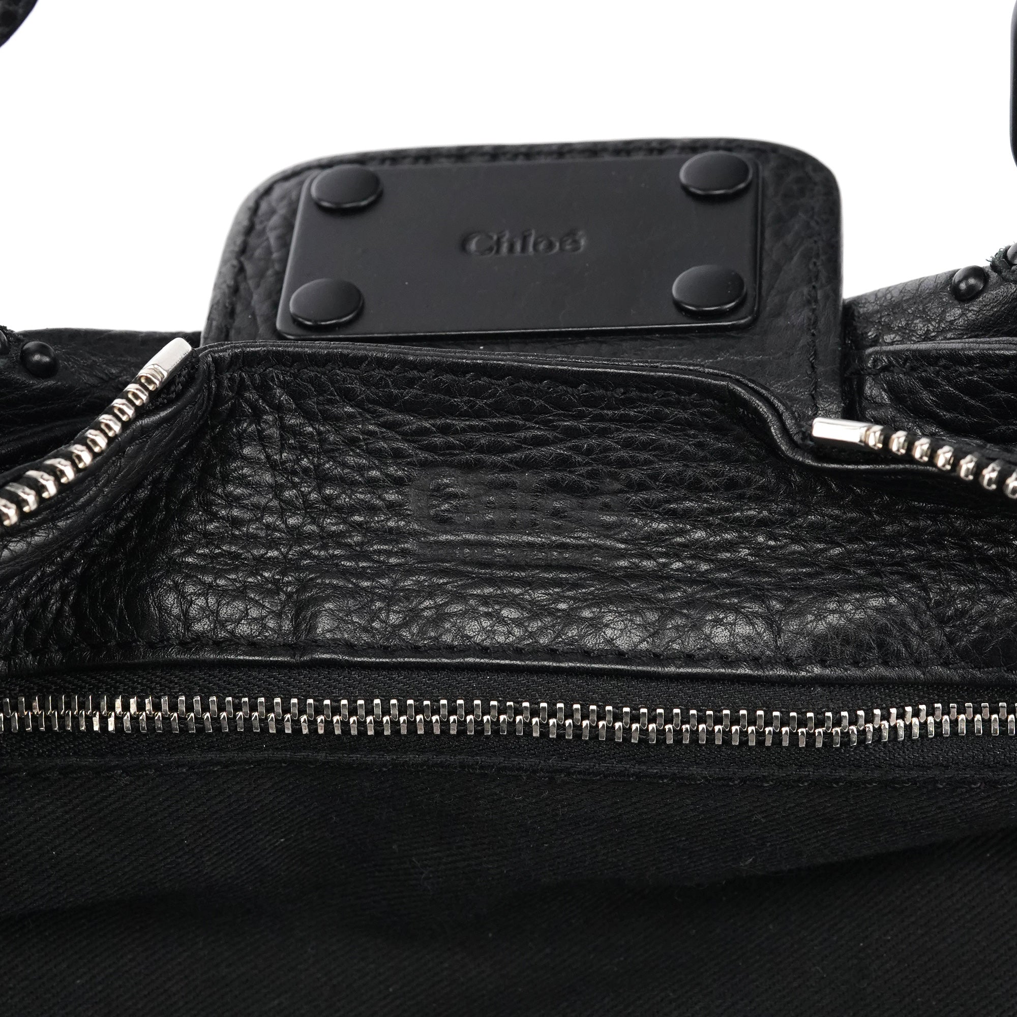 All Black Leather Paddington Shoulder Bag