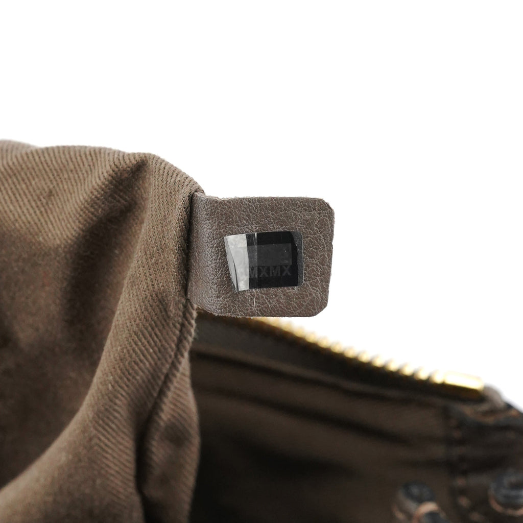 Anthracite Leather Marcie Shoulder Bag