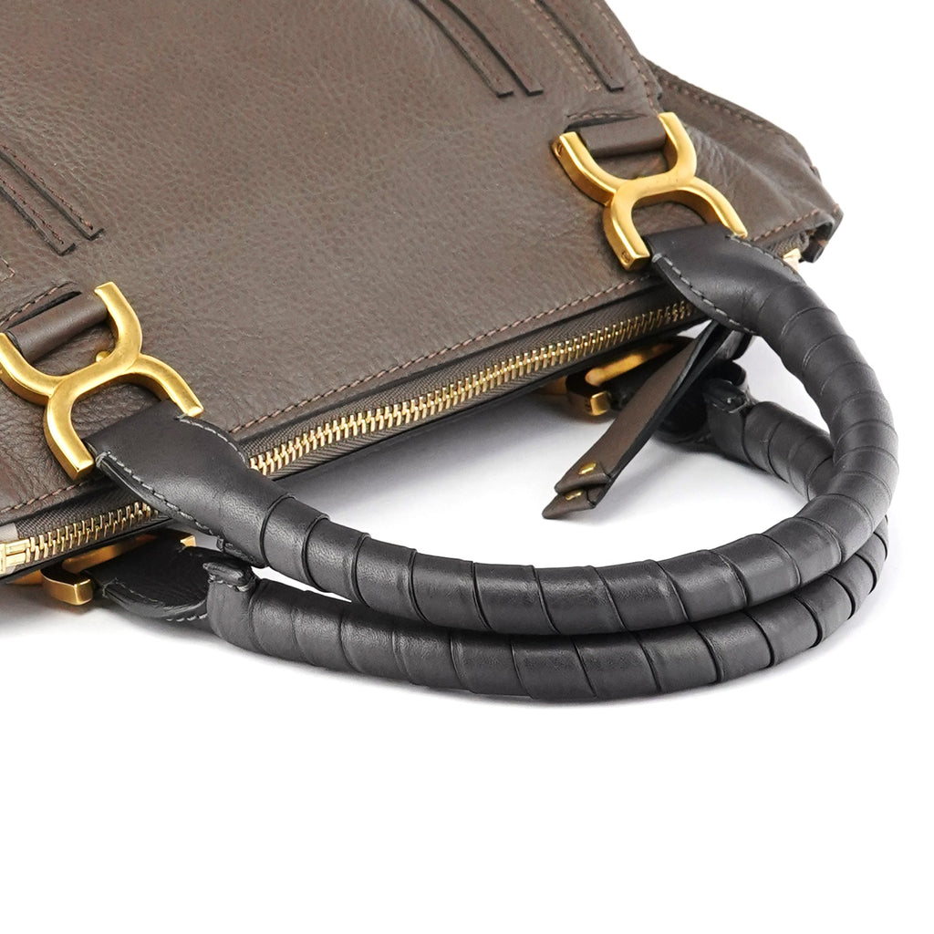 Anthracite Leather Marcie Shoulder Bag