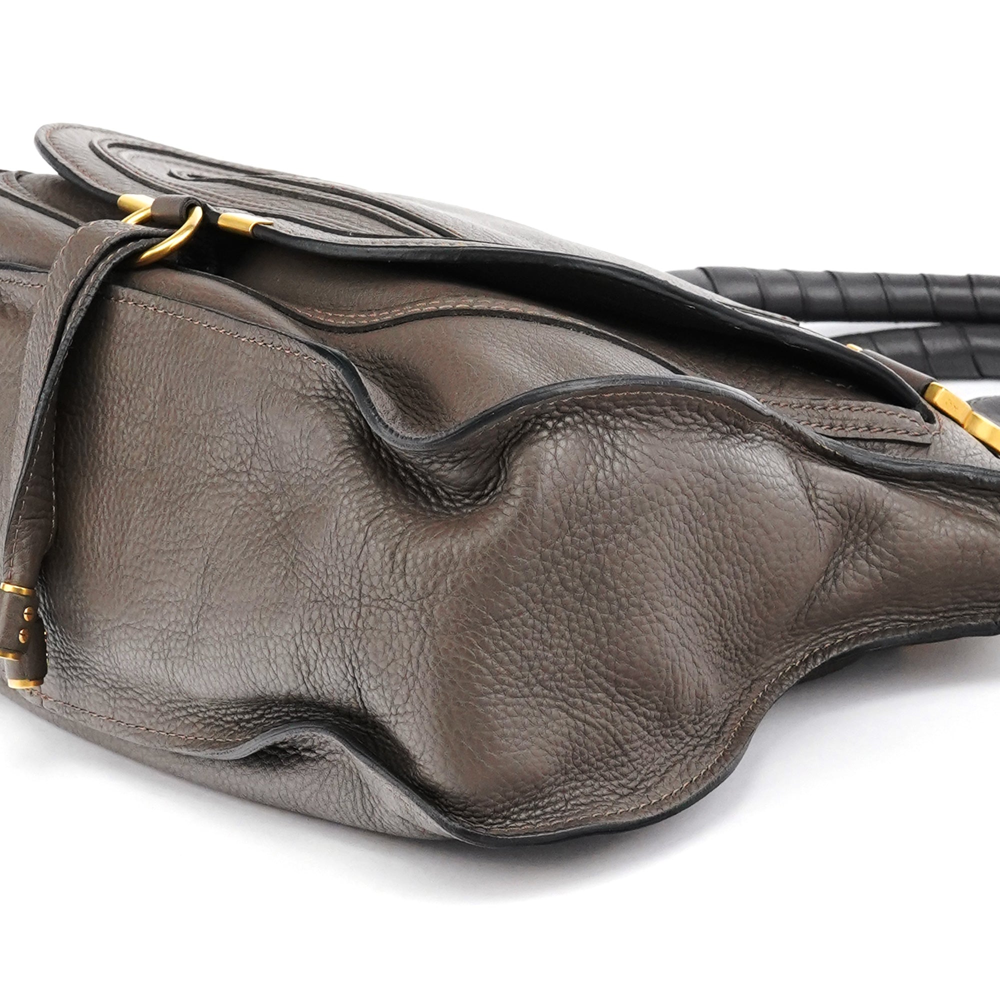 Anthracite Leather Marcie Shoulder Bag