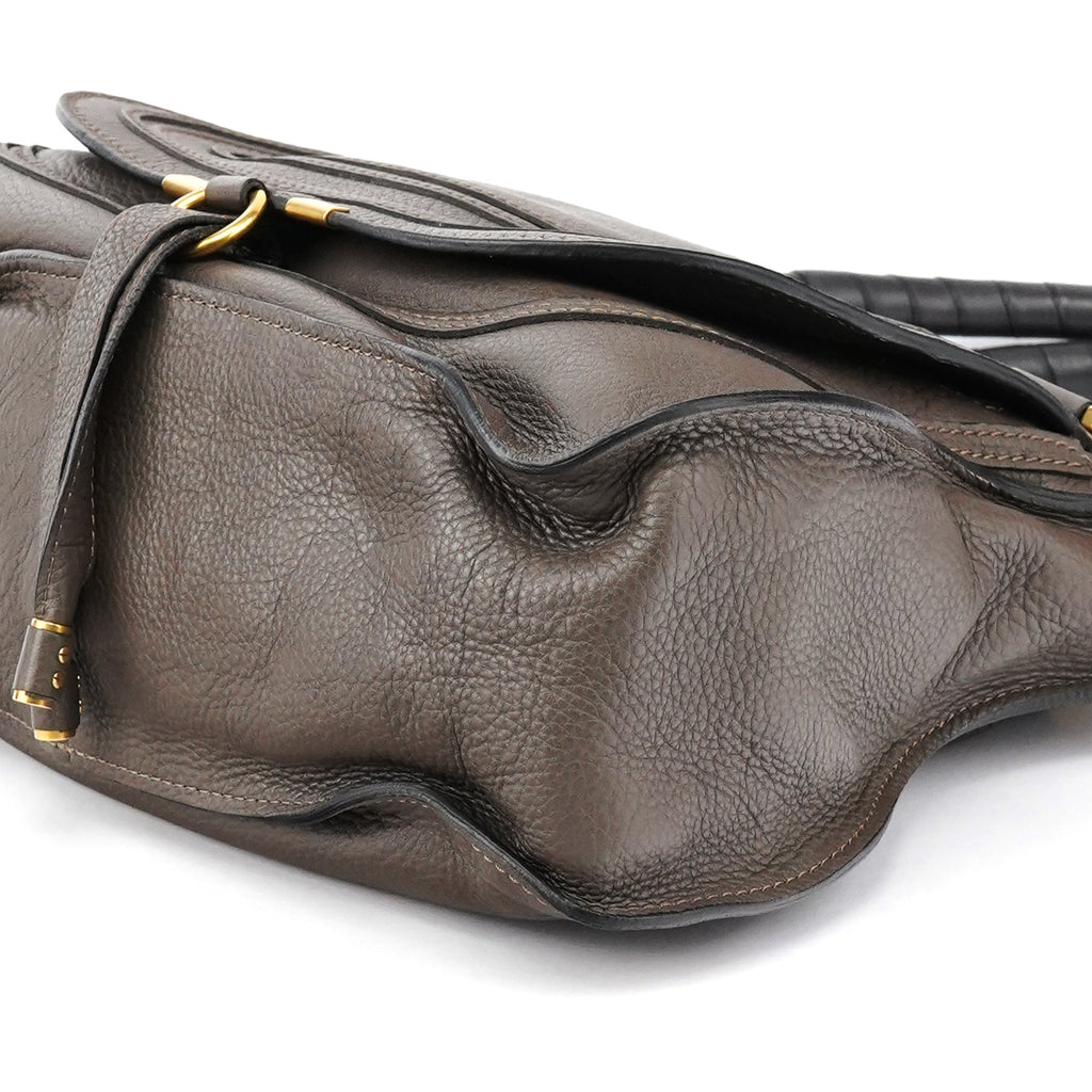 Anthracite Leather Marcie Shoulder Bag