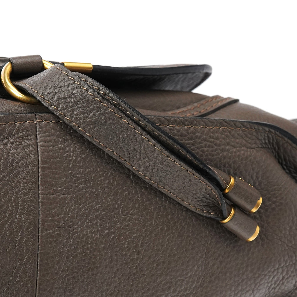 Anthracite Leather Marcie Shoulder Bag