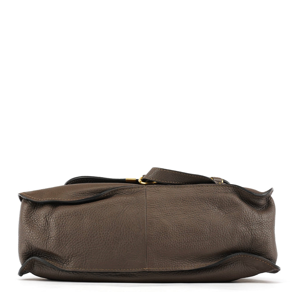 Anthracite Leather Marcie Shoulder Bag