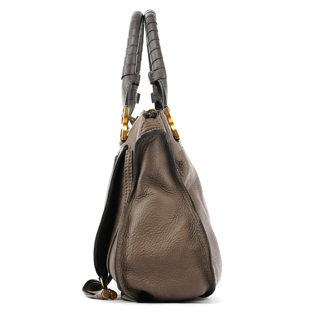 Anthracite Leather Marcie Shoulder Bag