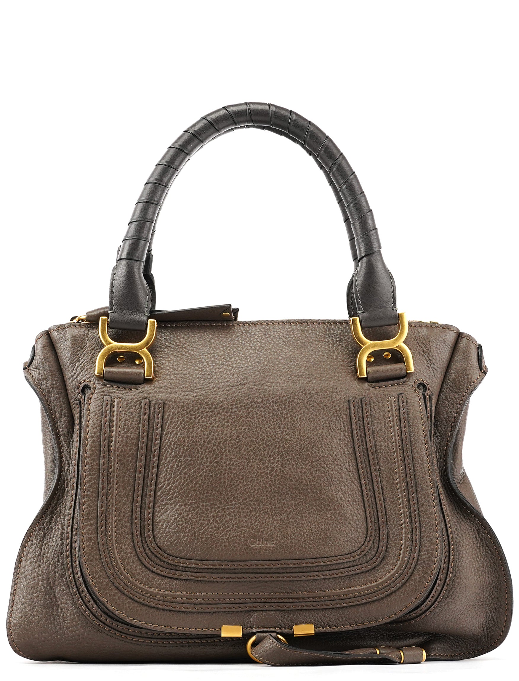 Anthracite Leather Marcie Shoulder Bag