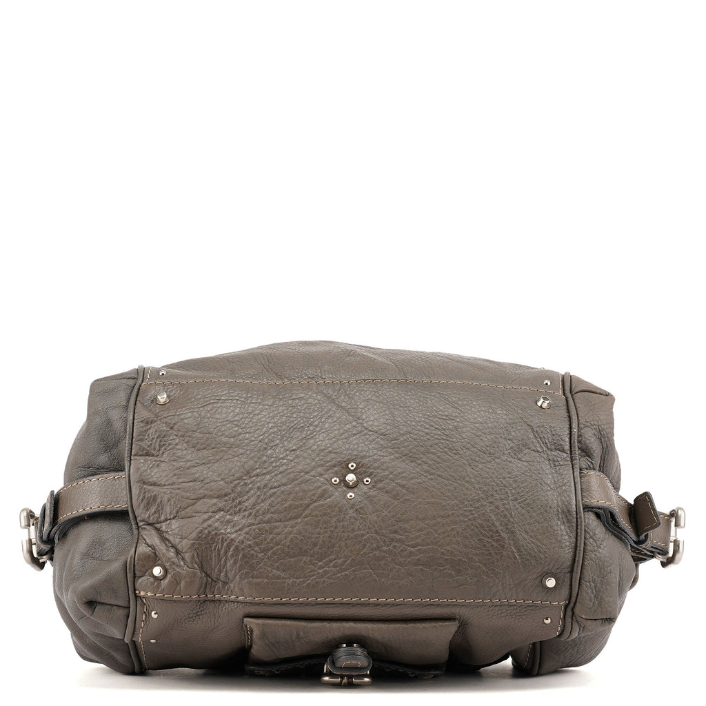 Anthracite Leather Paddington Shoulder Bag