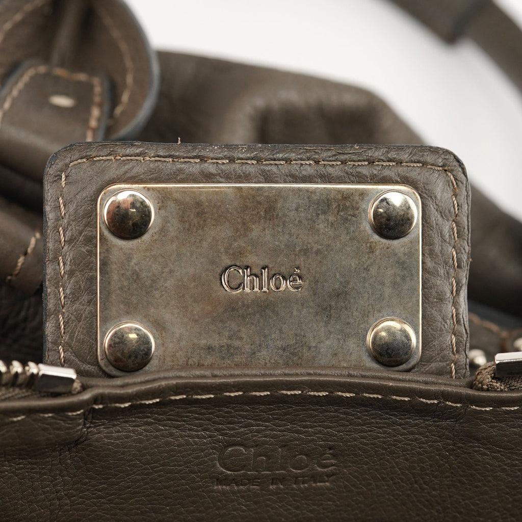 Anthracite Leather Paddington Shoulder Bag