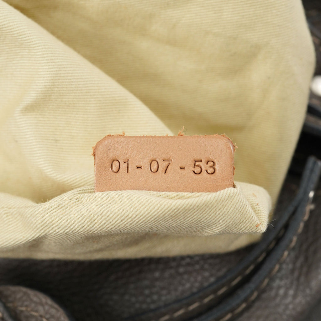 Anthracite Leather Paddington Shoulder Bag