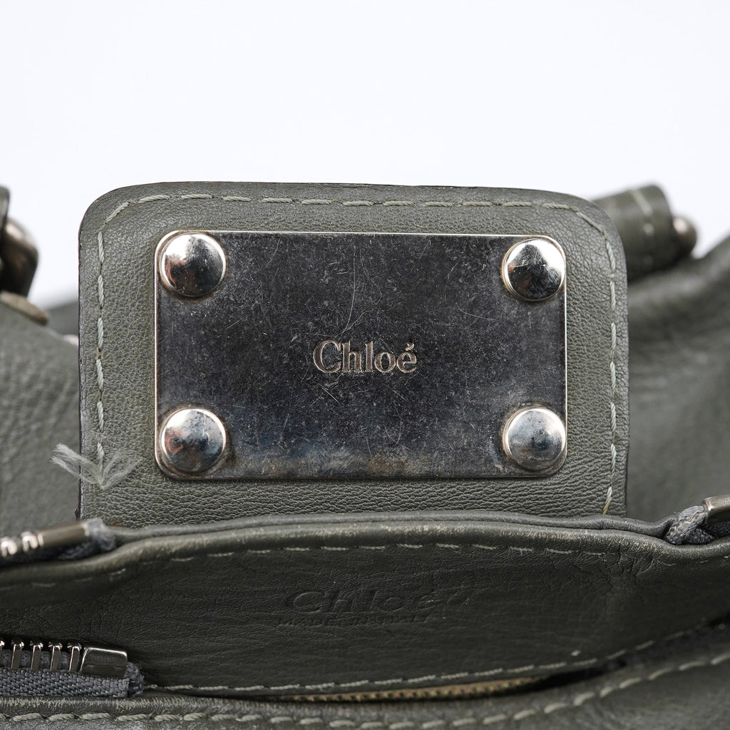 Anthracite Leather Paddington Shoulder Bag