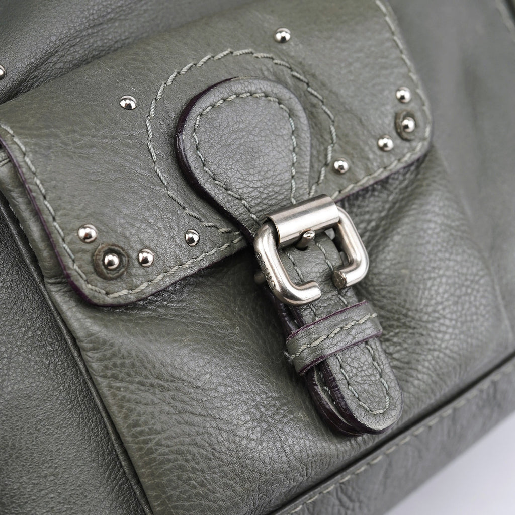 Anthracite Leather Paddington Shoulder Bag