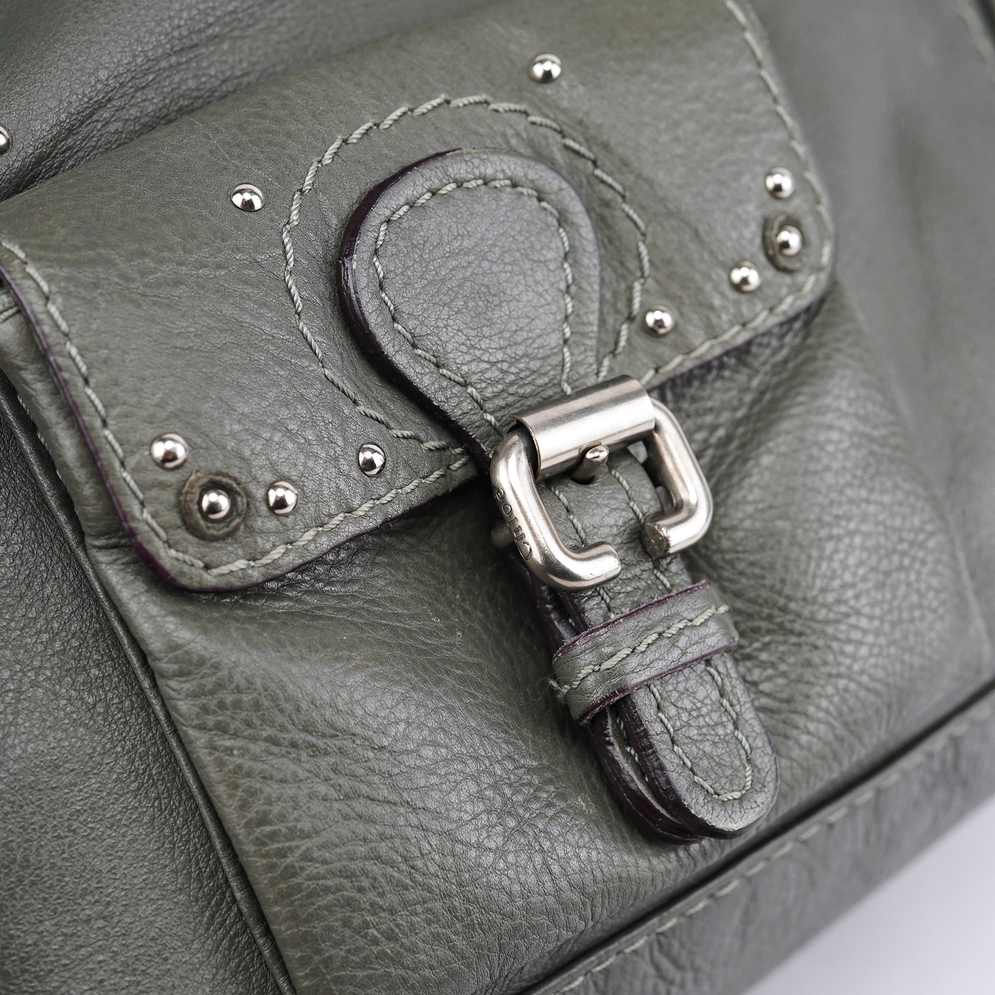 Anthracite Leather Paddington Shoulder Bag