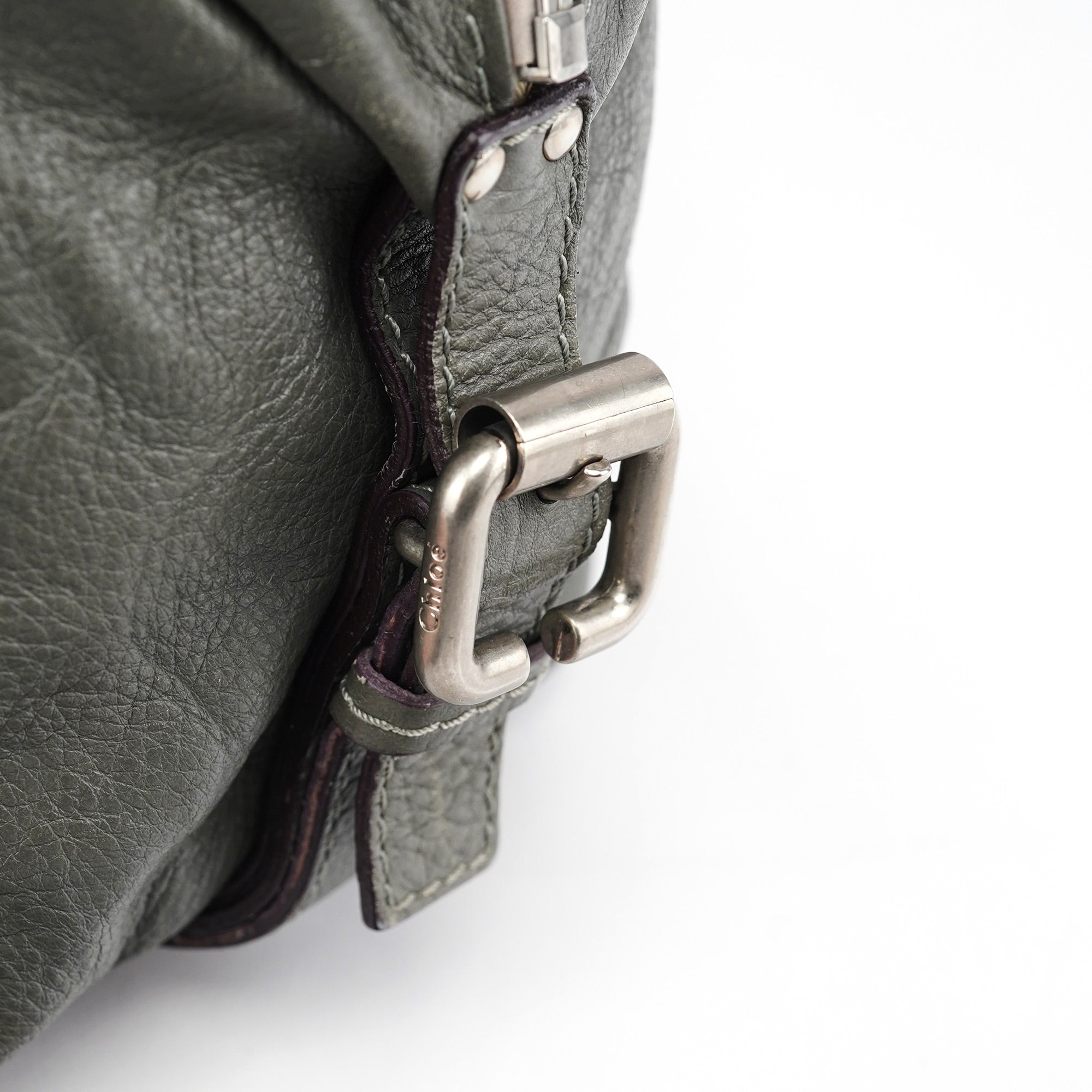 Anthracite Leather Paddington Shoulder Bag