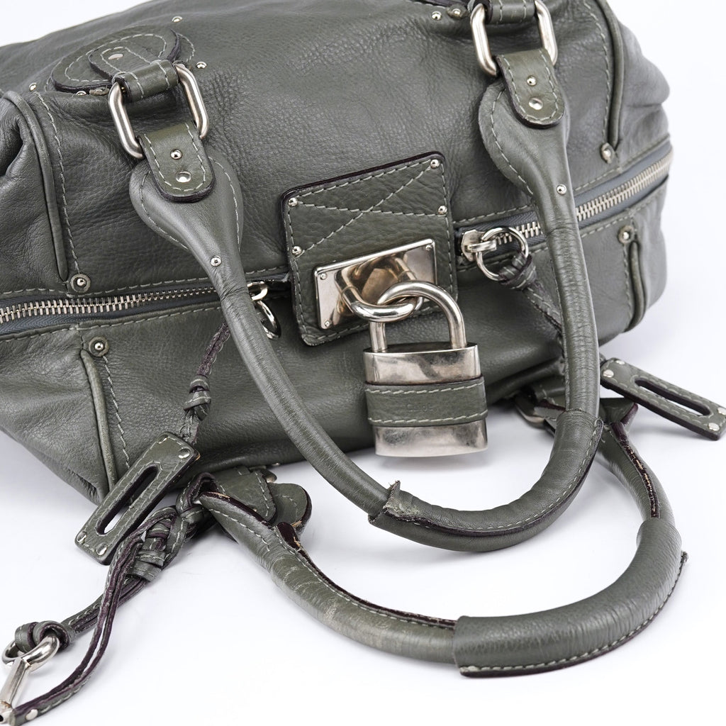 Anthracite Leather Paddington Shoulder Bag
