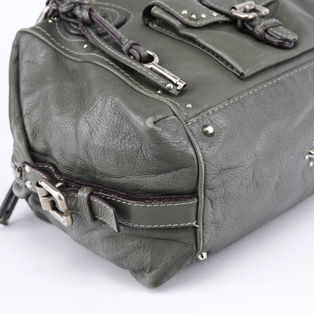 Anthracite Leather Paddington Shoulder Bag