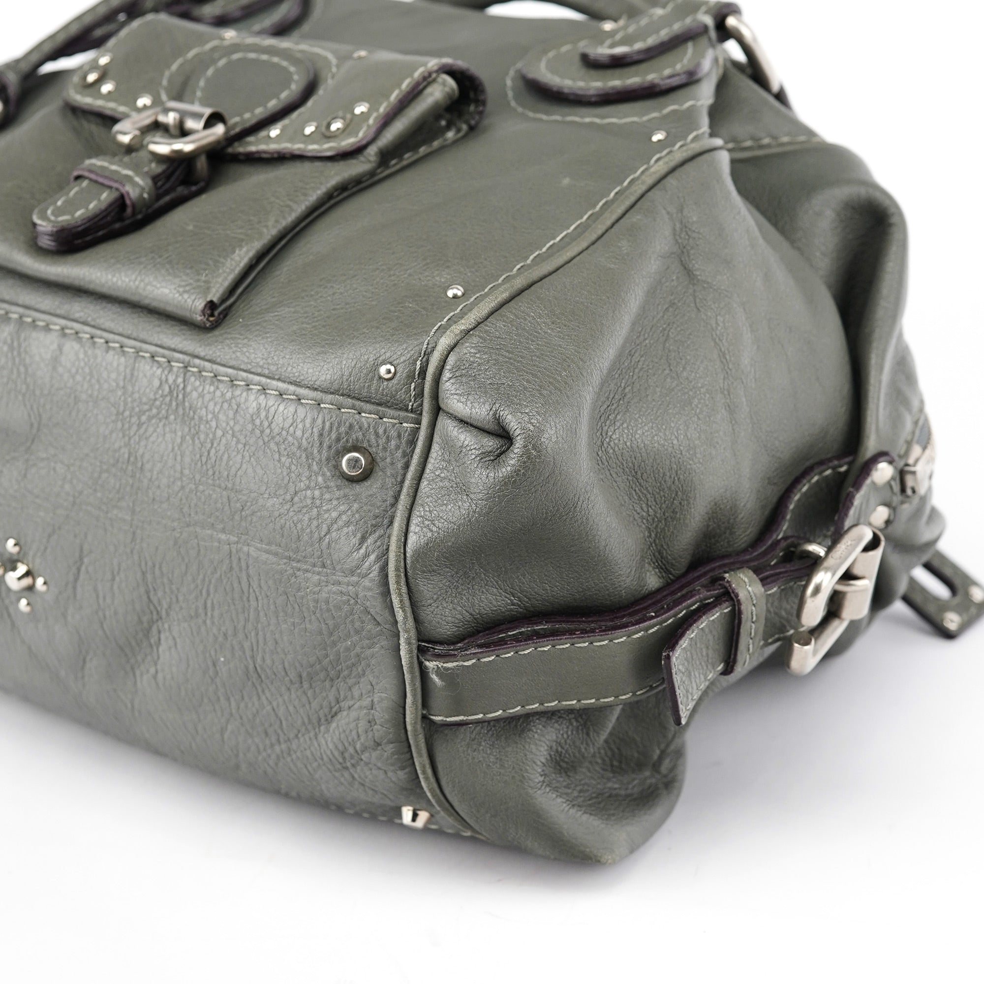 Anthracite Leather Paddington Shoulder Bag