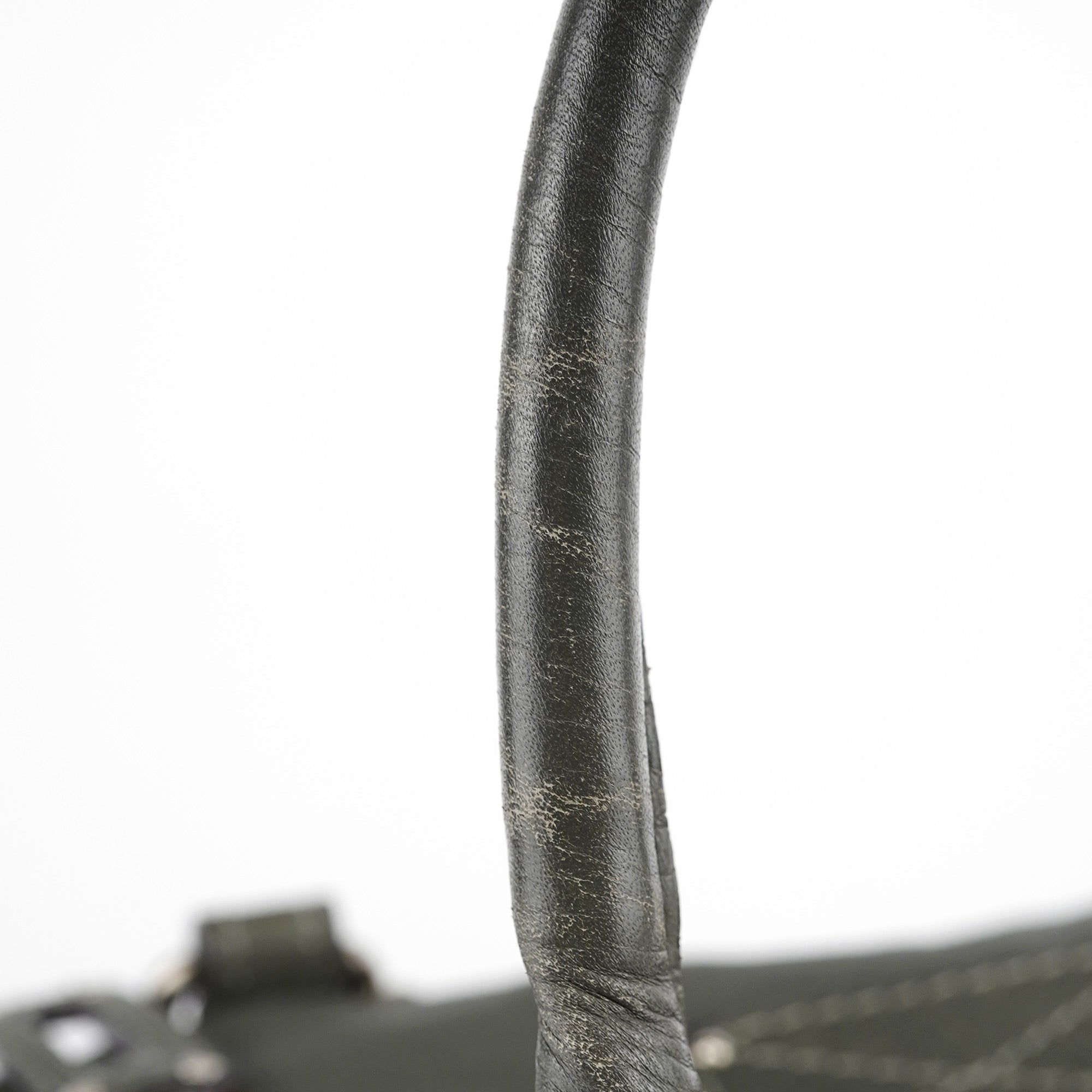 Anthracite Leather Paddington Shoulder Bag