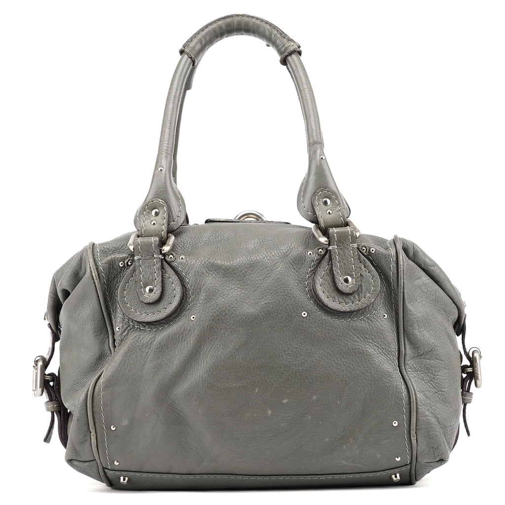 Anthracite Leather Paddington Shoulder Bag