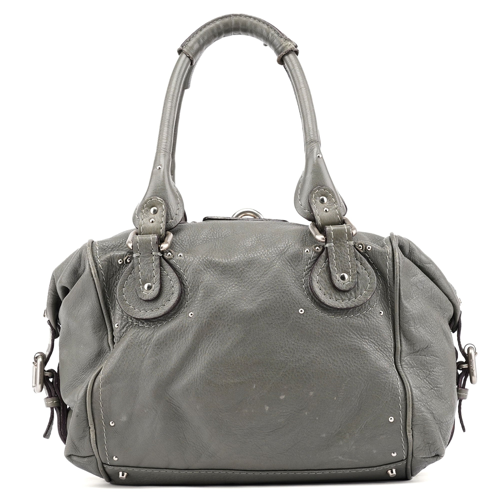 Anthracite Leather Paddington Shoulder Bag