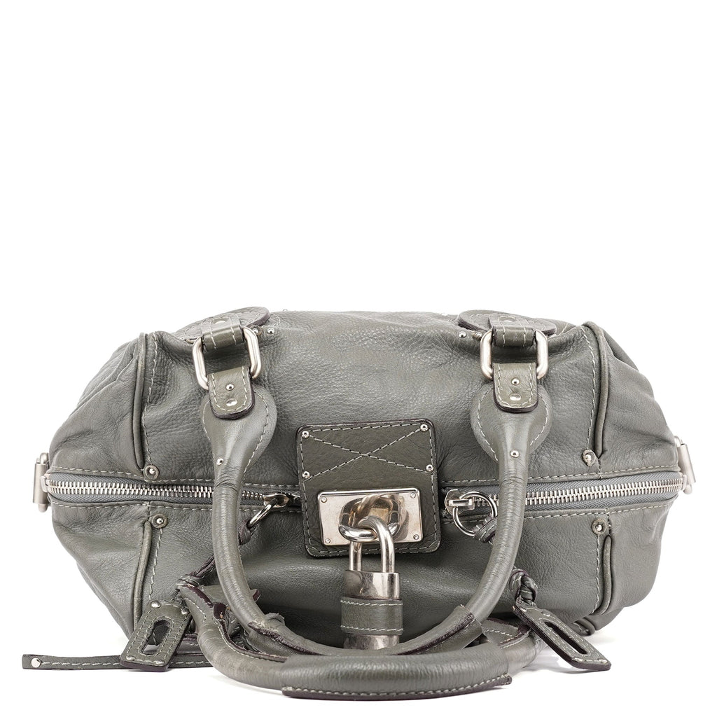 Anthracite Leather Paddington Shoulder Bag