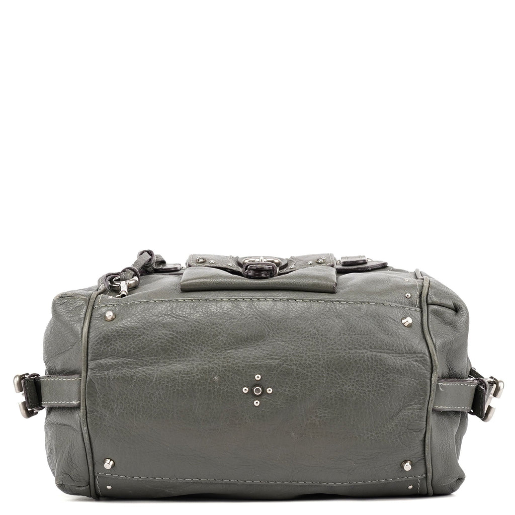 Anthracite Leather Paddington Shoulder Bag