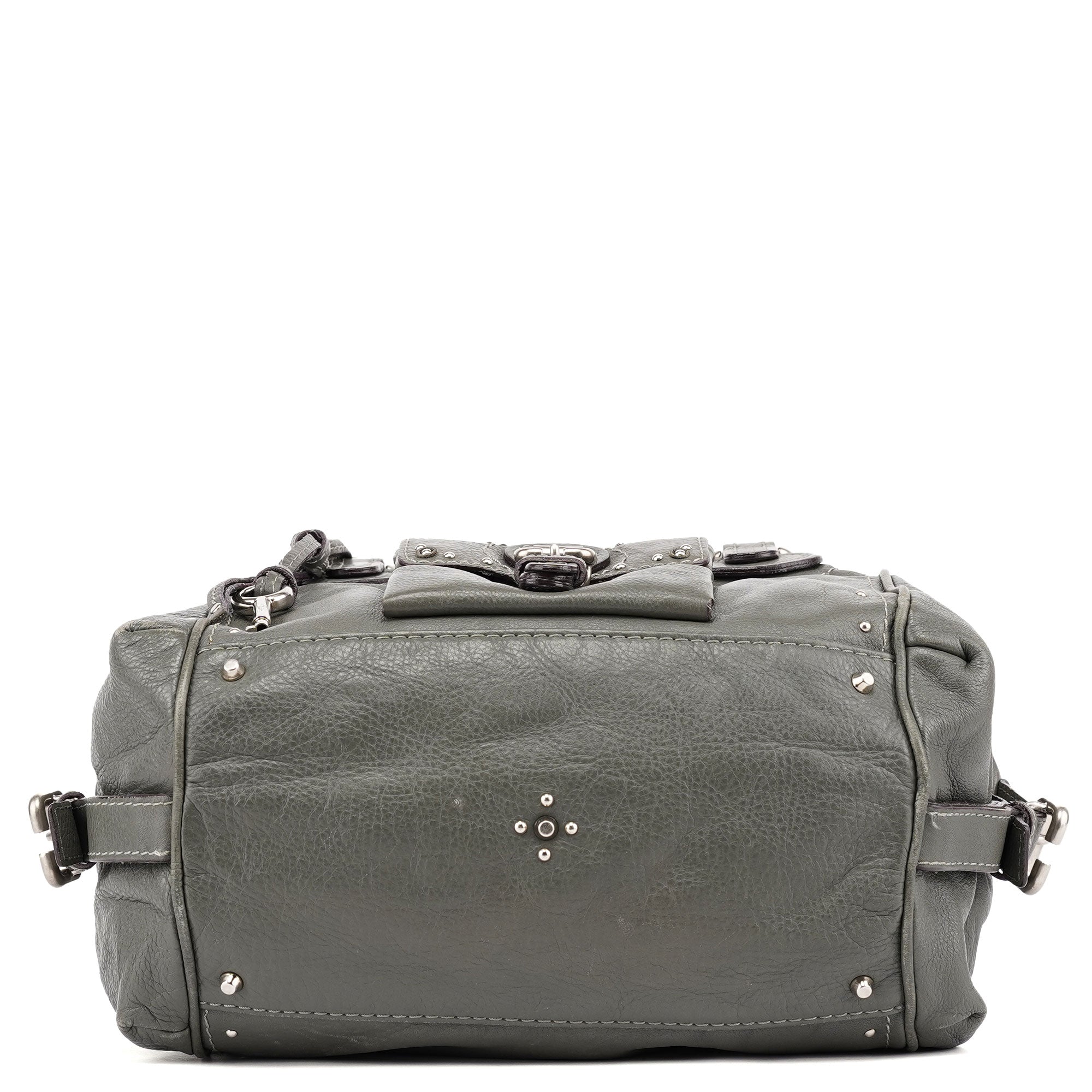 Anthracite Leather Paddington Shoulder Bag