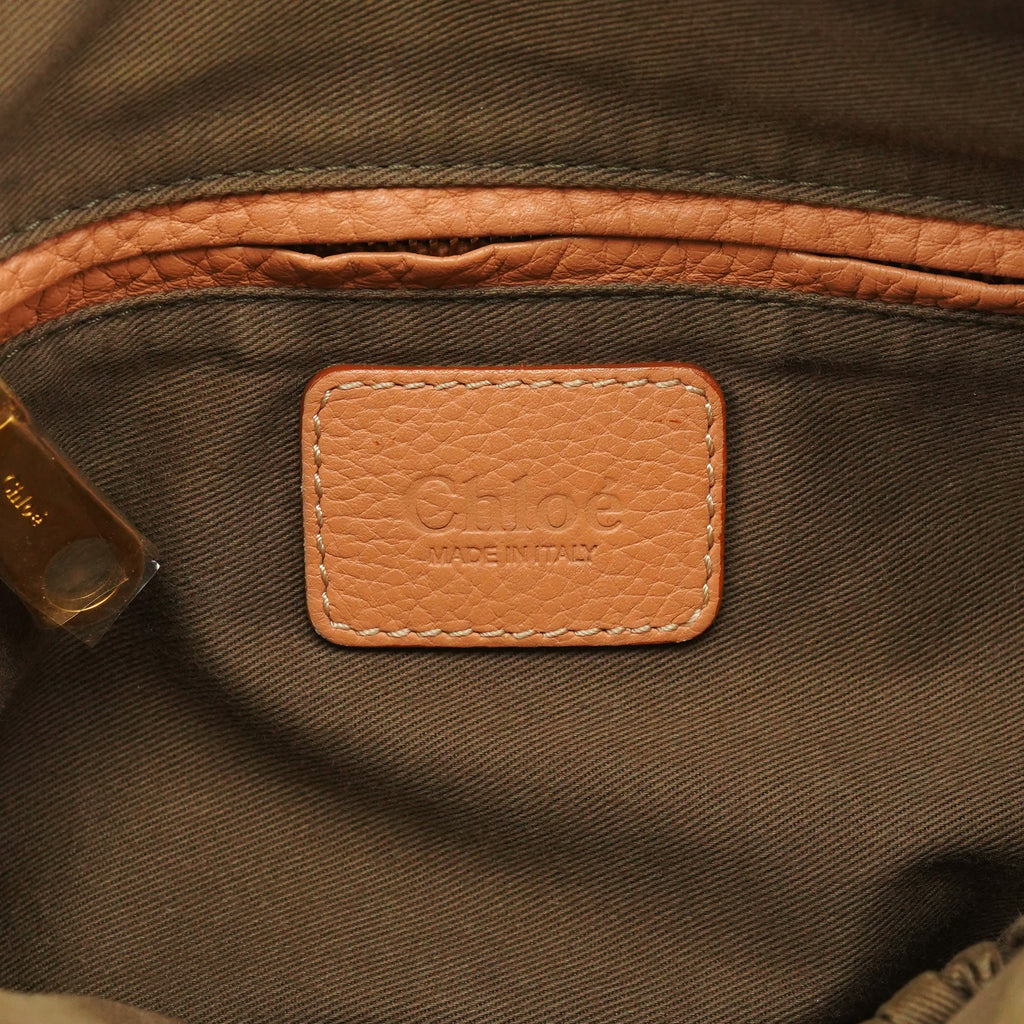 Apricot Beige Leather Marcie 2-Way Bag