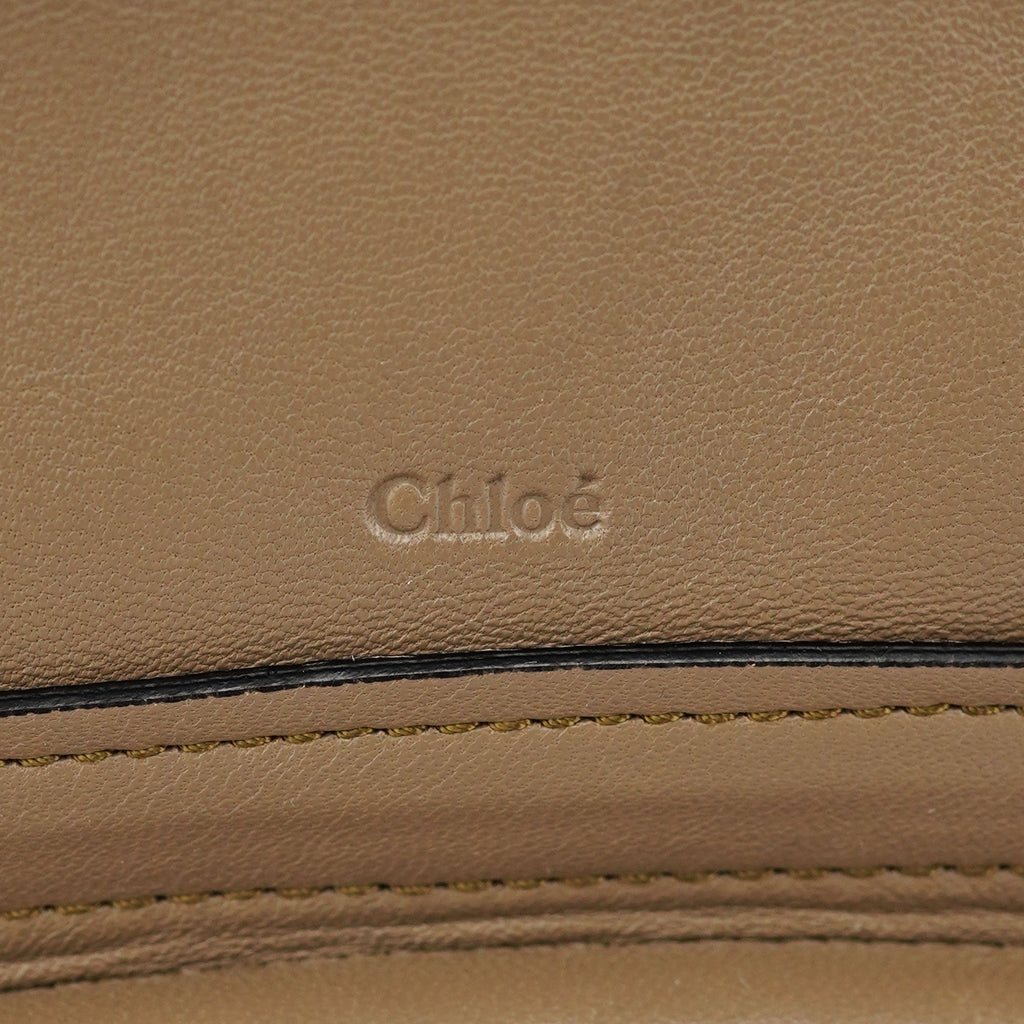 Beige Black Leather Paraty 2-Way Shoulder Bag