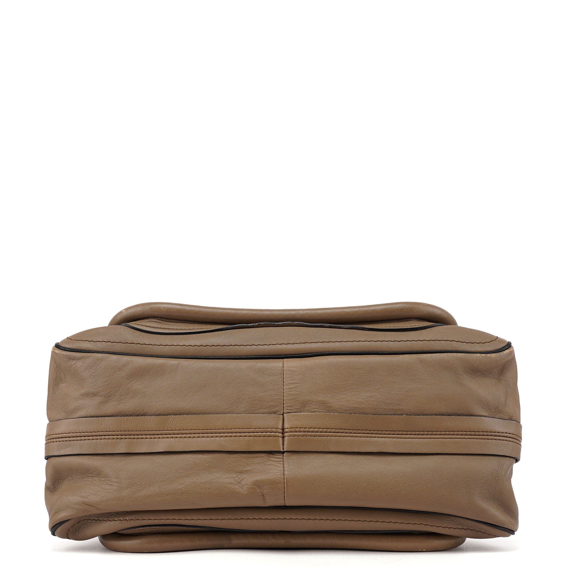 Beige Black Leather Paraty 2-Way Shoulder Bag
