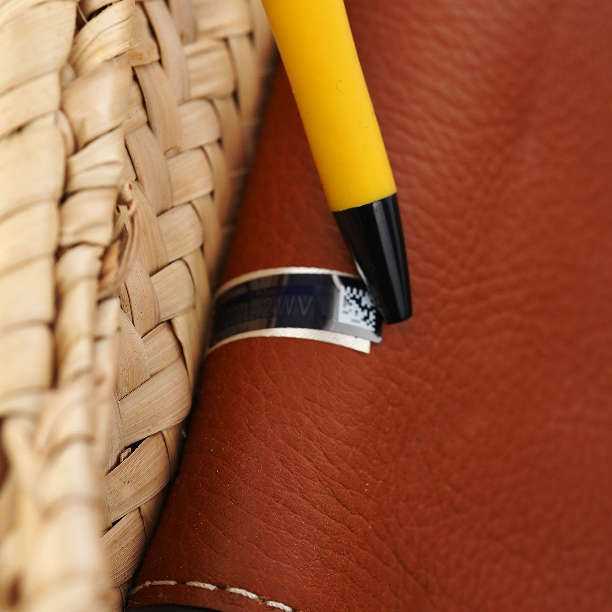 Beige Brown Marcie Basket Crossbody Bag