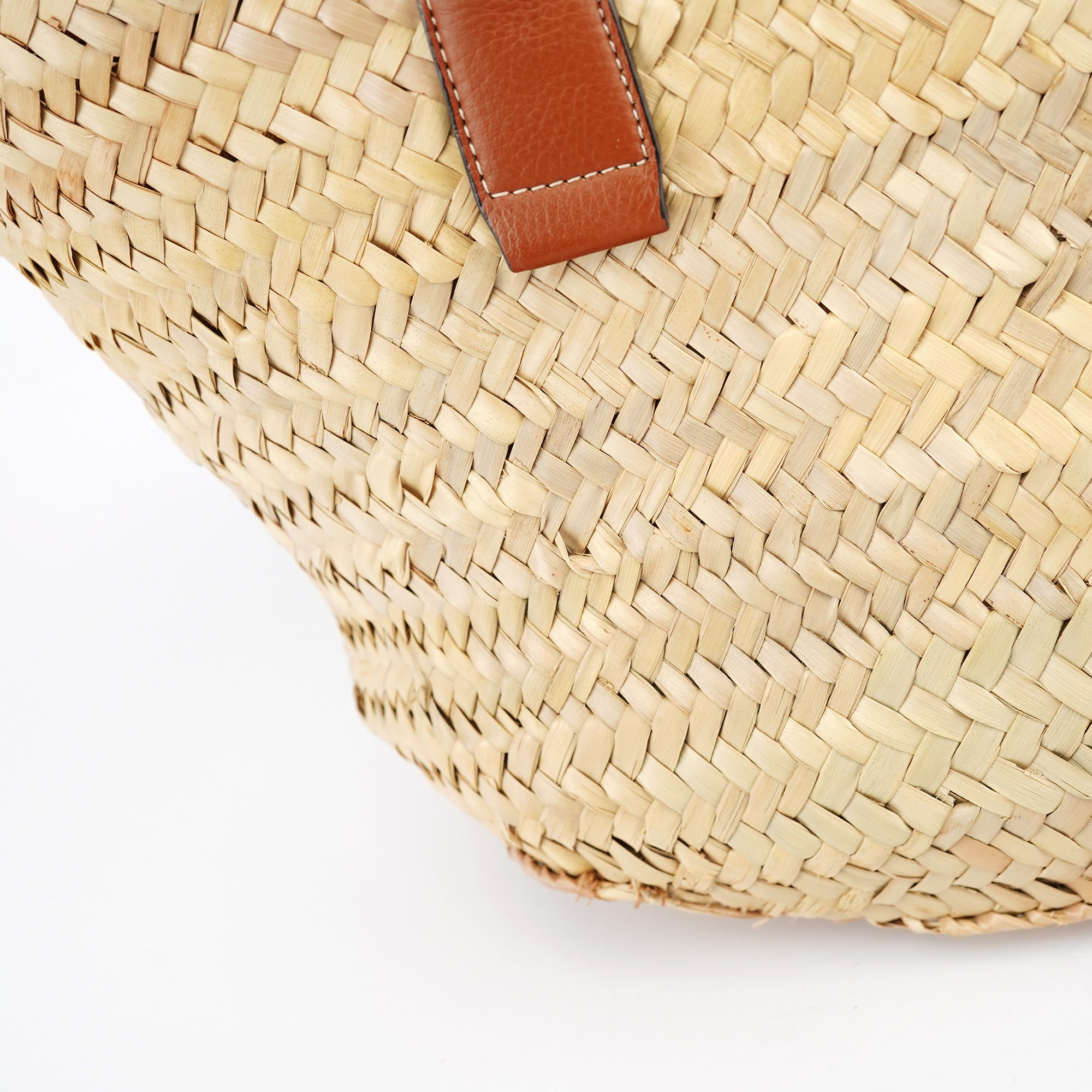 Beige Brown Raffia Marcie Tote Bag