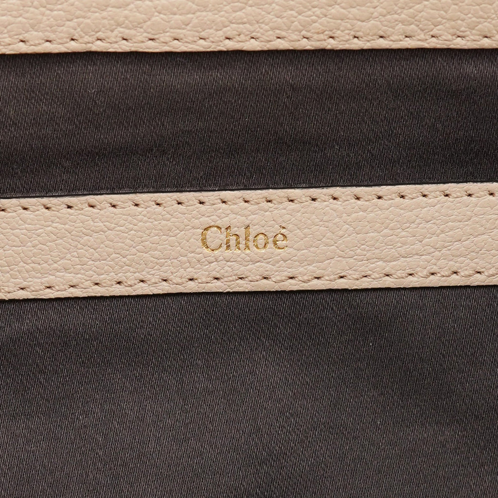 Beige Calfskin 2-Way Tote Bag