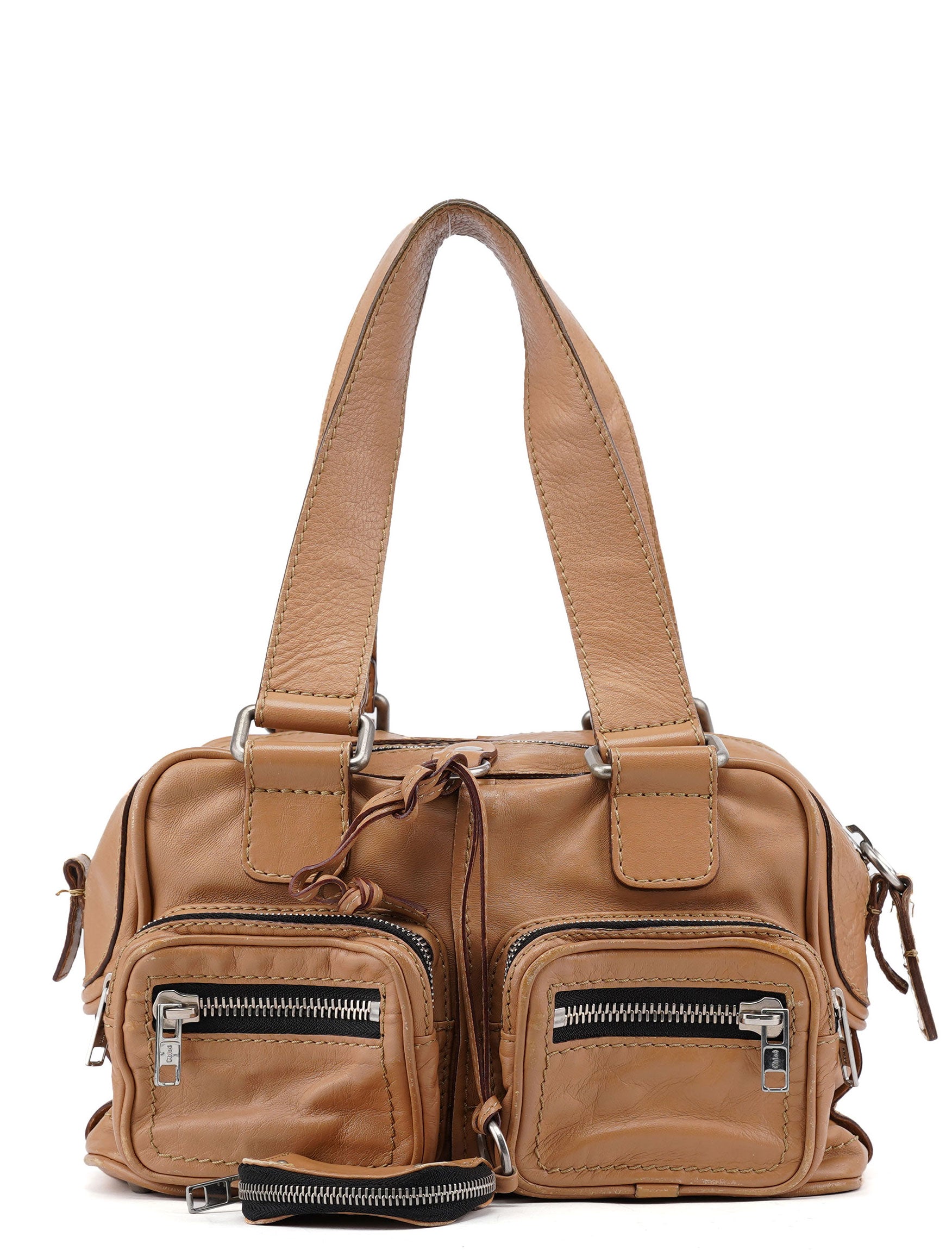 Beige Calfskin Betty Tote Bag