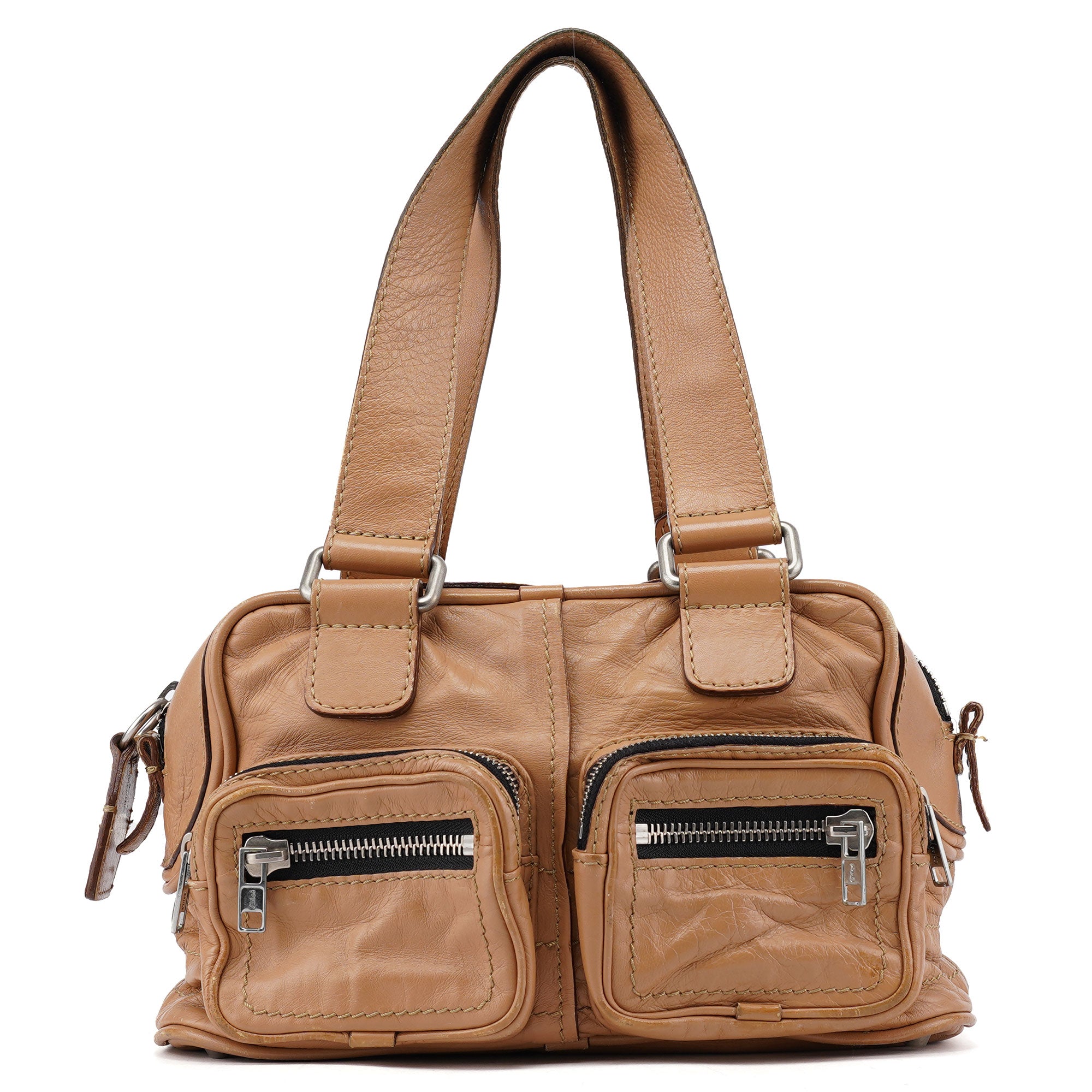Beige Calfskin Betty Tote Bag