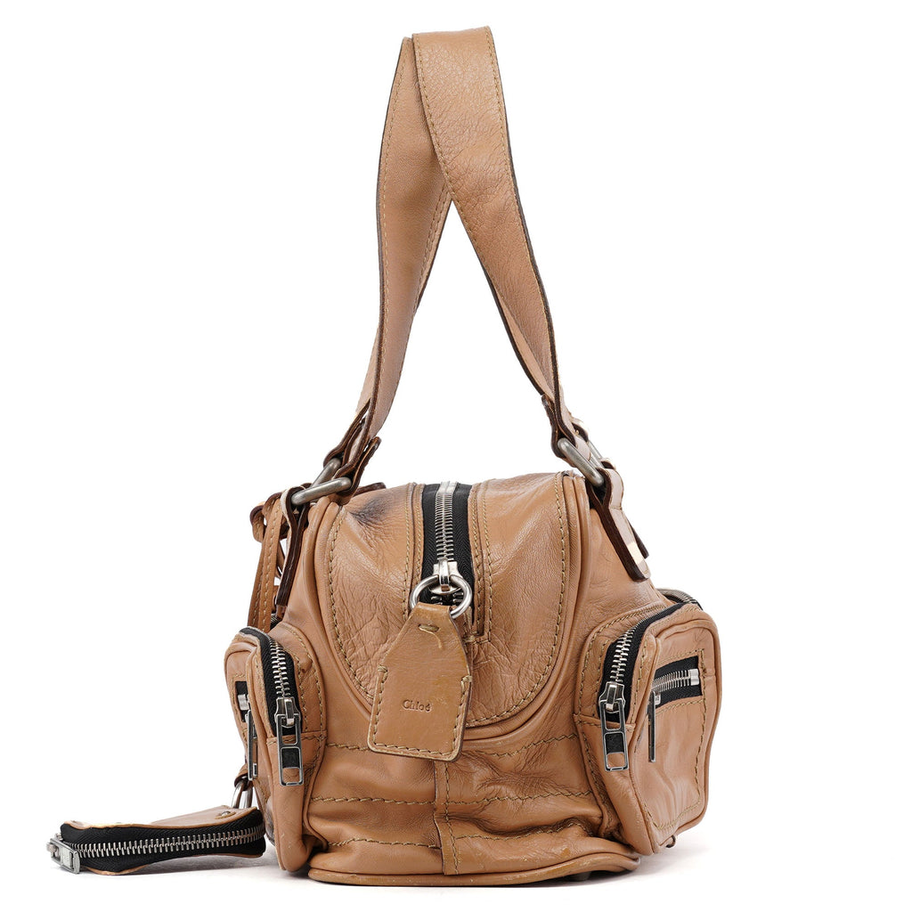 Beige Calfskin Betty Tote Bag