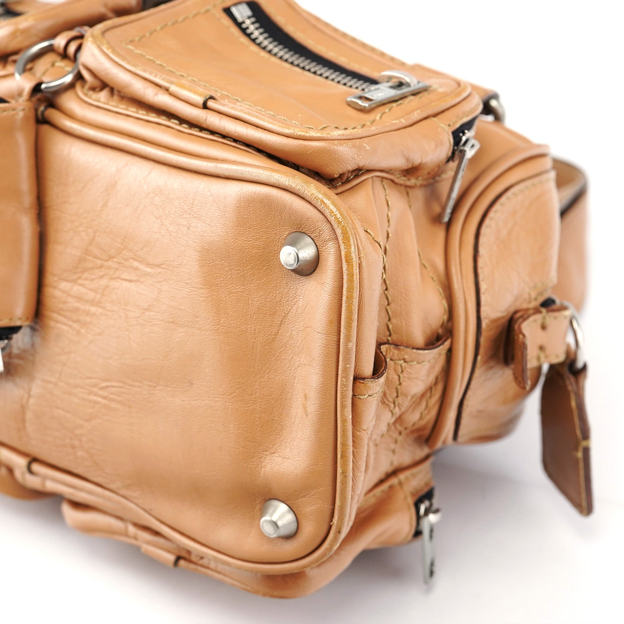 Beige Calfskin Betty Tote Bag