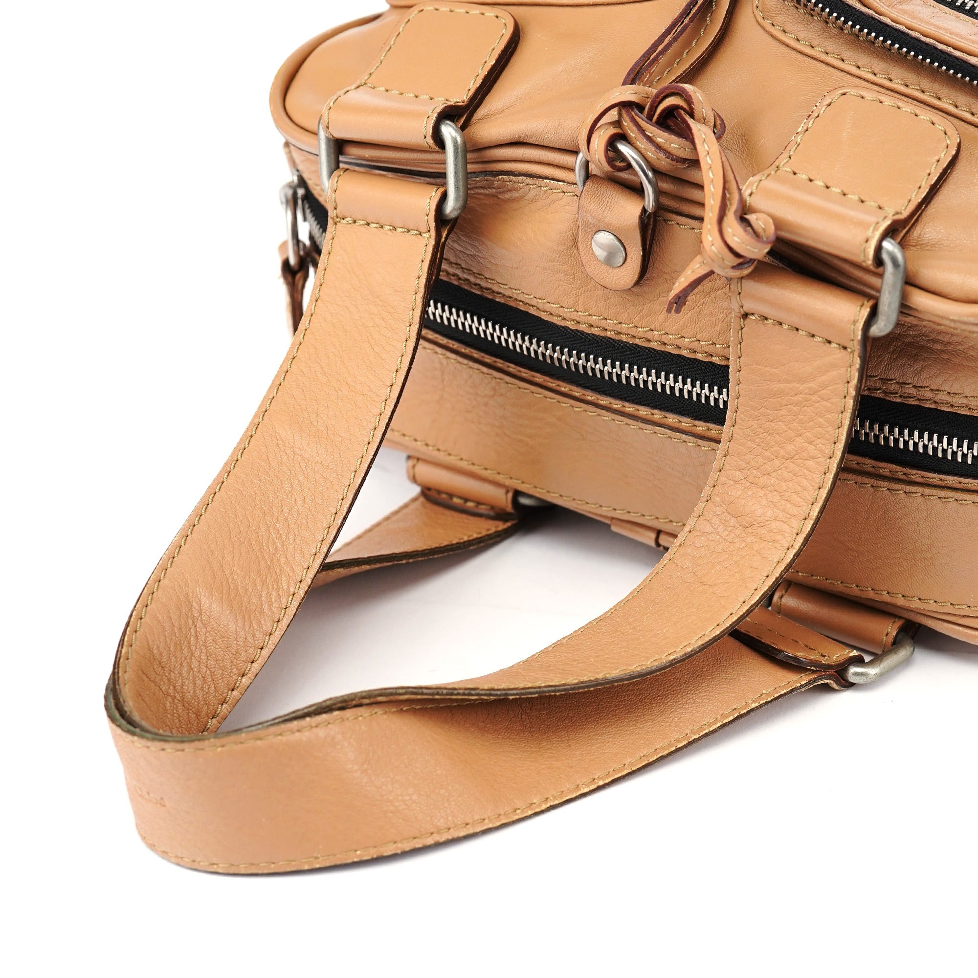 Beige Calfskin Betty Tote Bag