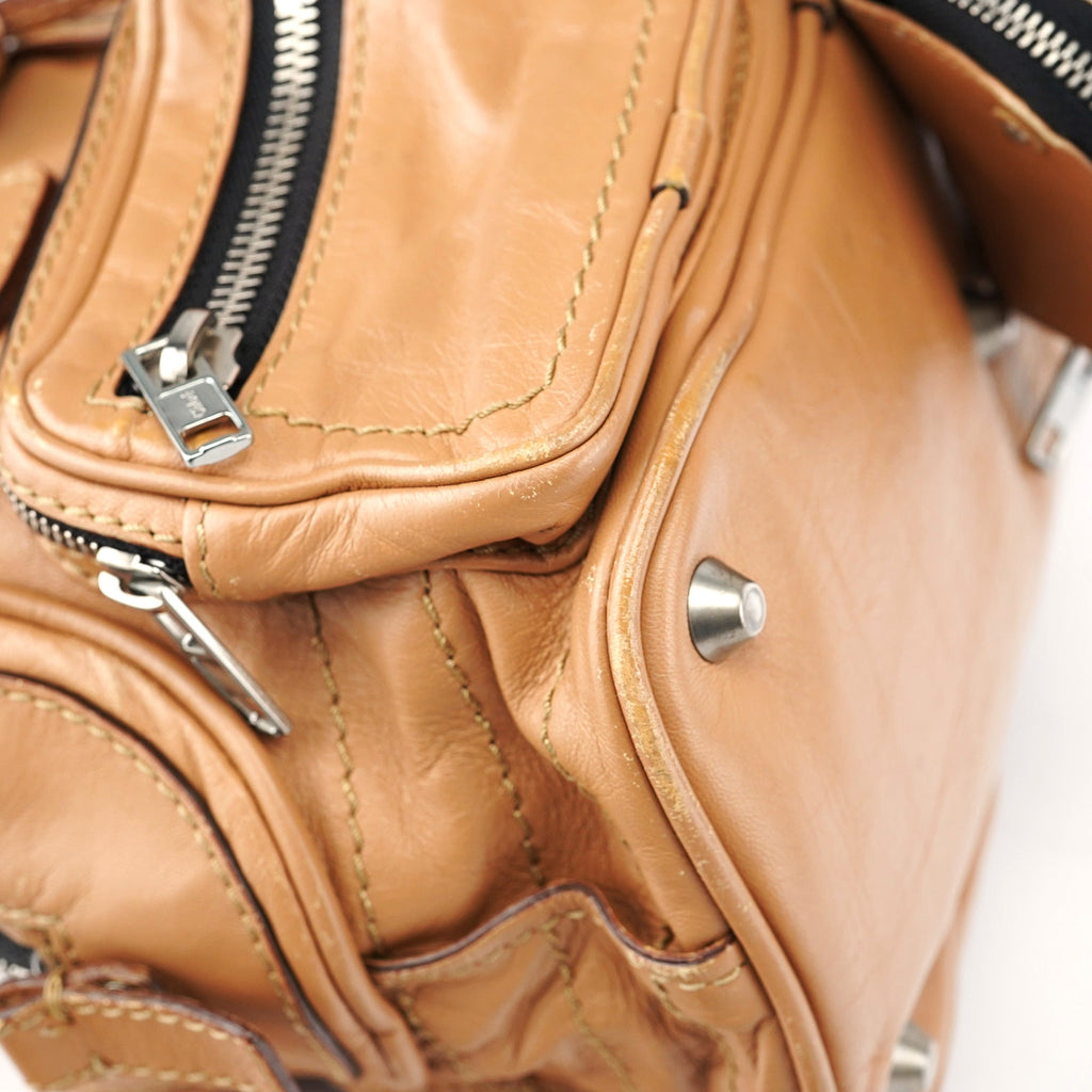 Beige Calfskin Betty Tote Bag