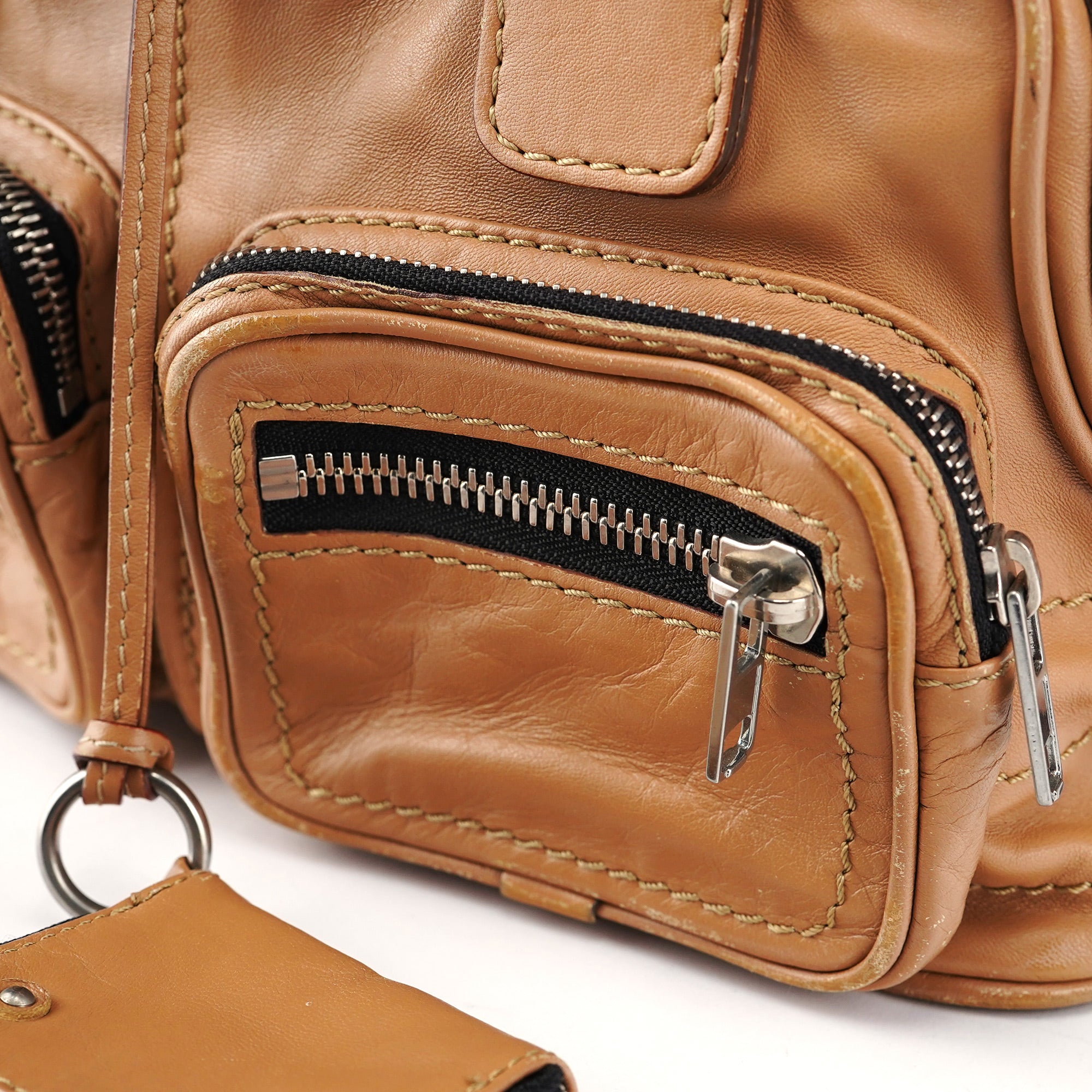 Beige Calfskin Betty Tote Bag