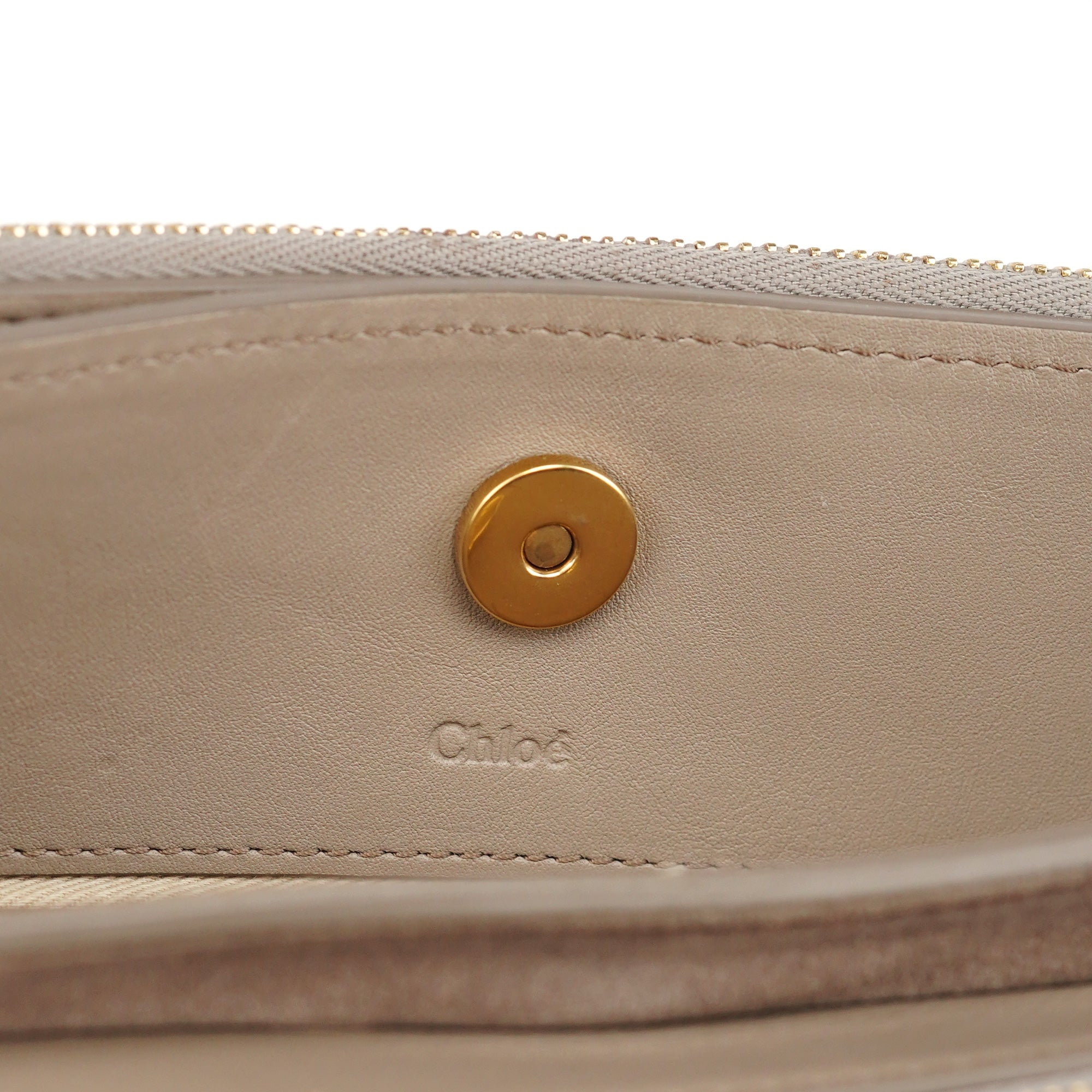 Beige Calfskin Crossbody Bag