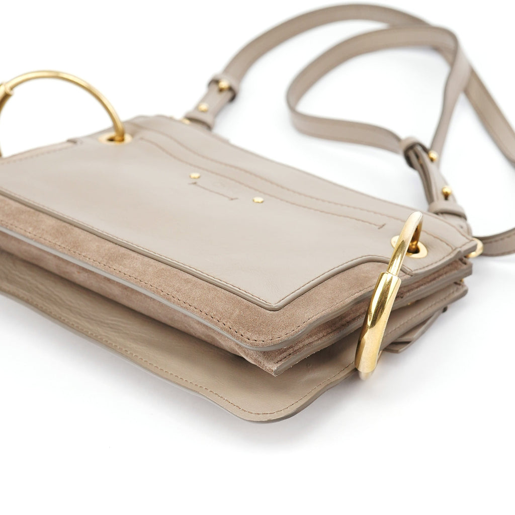 Beige Calfskin Crossbody Bag