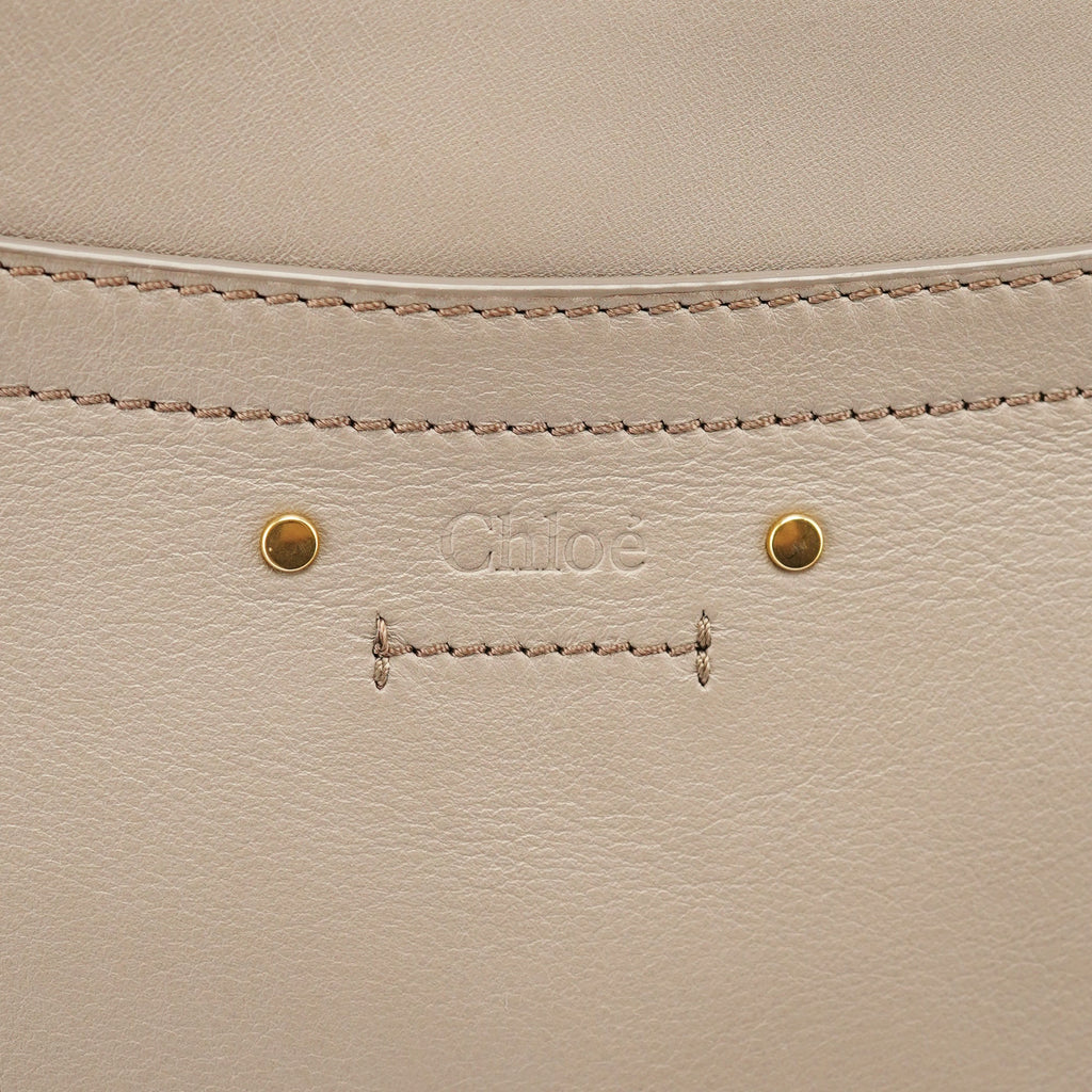 Beige Calfskin Crossbody Bag