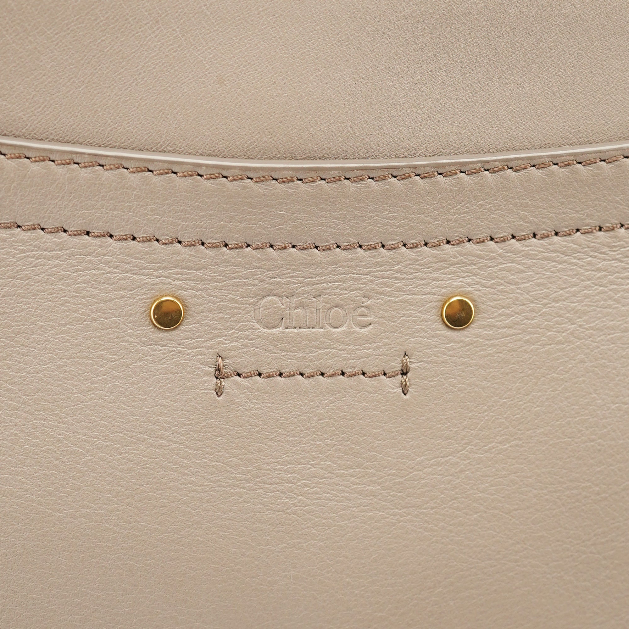 Beige Calfskin Crossbody Bag